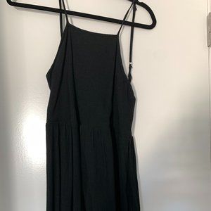 Essential Black Spaghetti Strap Romper